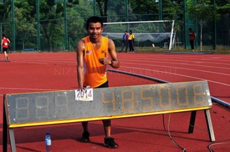 Khairil Harith Harun, men’s 10000-metre walk.